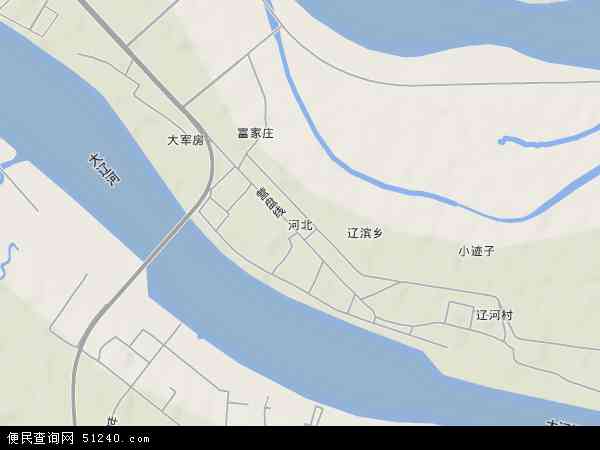 中国辽宁省营口市西市区河北地图(卫星地图)图片
