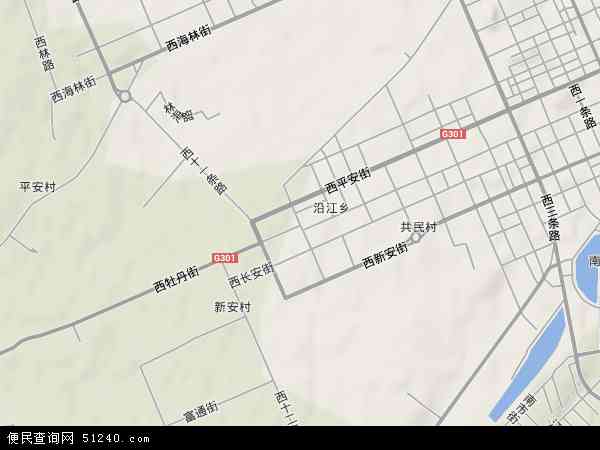 中国黑龙江省牡丹江市西安区牡丹地图(卫星地图)图片