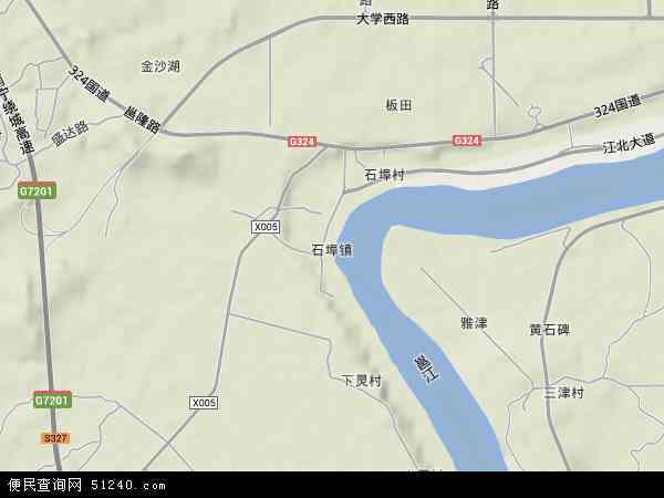 中国广西壮族自治区南宁市西乡塘区石埠地图