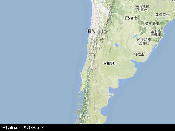 智利地图(卫星地图)