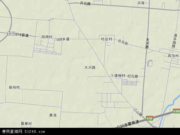 中国河南省郑州市惠济区大河路地图(卫星地图)图片