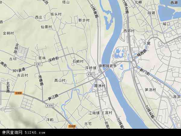 福建省泉州市鲤城区浮桥地图(地图)