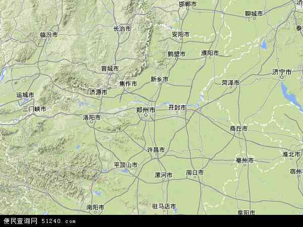 河南省省直辖县级行政区划济源市地图(地图)