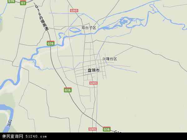 辽宁省盘锦市地图(地图)