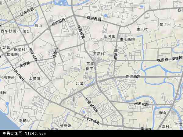 广东省广州市海珠区瑞宝地图(地图)