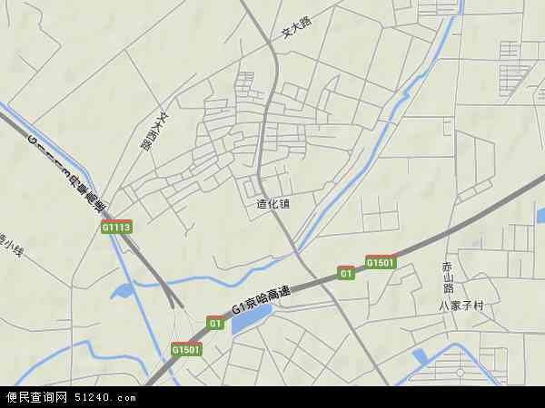 中国辽宁省沈阳市于洪区造化地图(卫星地图)图片