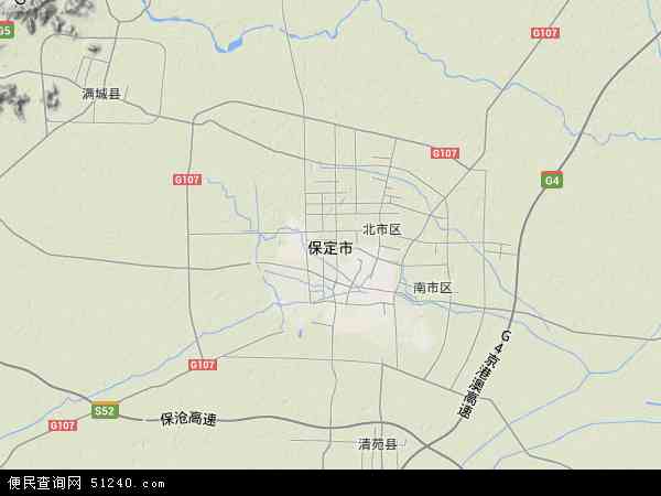 河北省保定市地图(地图)