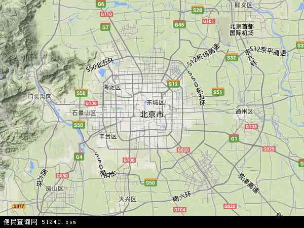 北京市地图 - 北京市卫星地图 - 北京市高清航拍