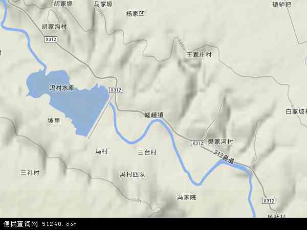 陕西省咸阳市三原县嵯峨镇地图(地图)