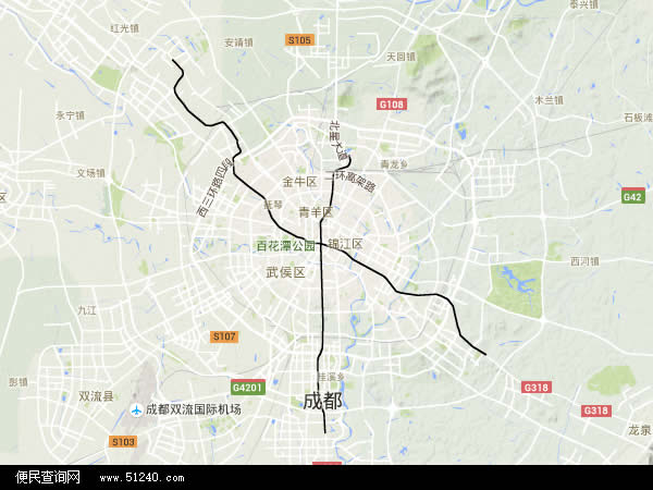 四川省成都市地图(地图)