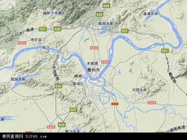 广东省惠州市地图(地图)