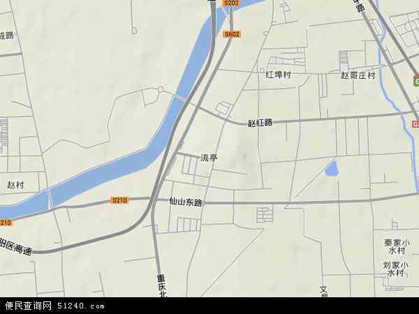 山东省青岛市城阳区流亭地图(地图)