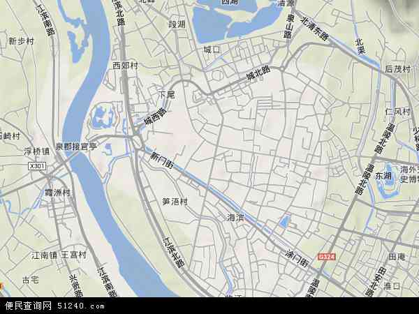 福建省泉州市鲤城区鲤中地图(地图)