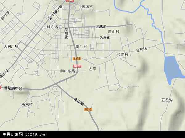 中国辽宁省大连市普兰店市太平地图(卫星地图)