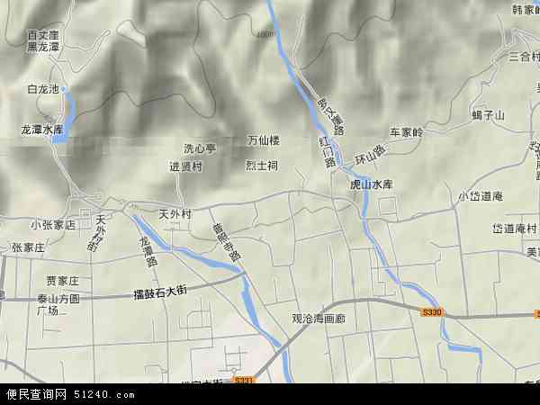 山东泰安地图 6668 泰山景区地图肥城市地图下载图片