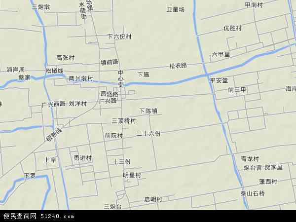 中国浙江省台州市椒江区下陈地图(卫星地图)图片
