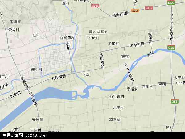 河南省洛阳市瀍河回族区杨文地图(地图)