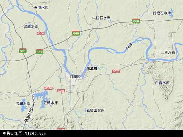 江西省鹰潭市地图(地图)