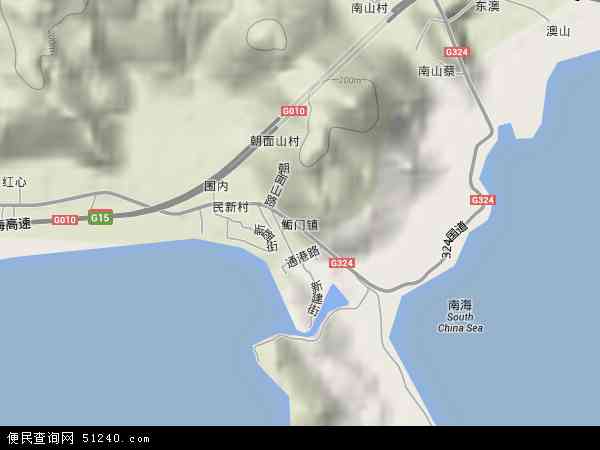 广东省汕尾市海丰县门镇地图(地图)