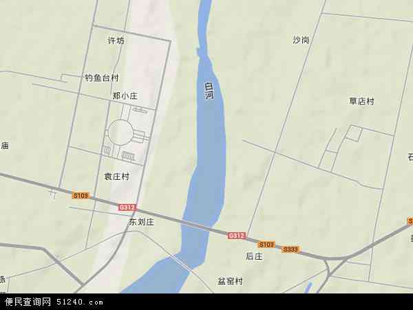 河南省南阳市宛城区白河地图(地图)