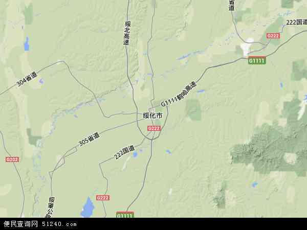 黑龙江省绥化市北林区地图(地图)