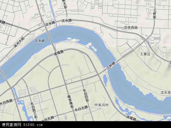 中国辽宁省沈阳市和平区长白地图(卫星地图)