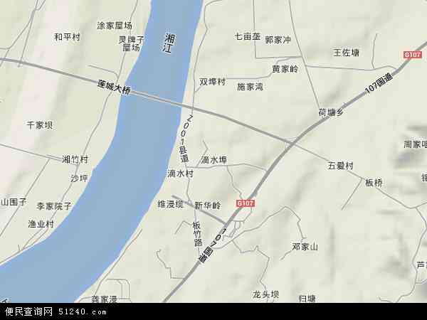 湖南省 湘潭市 岳塘区 滴水埠  本站收录有:2020滴水埠地图高清版