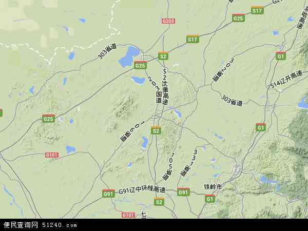 法库县地图 - 法库县卫星地图