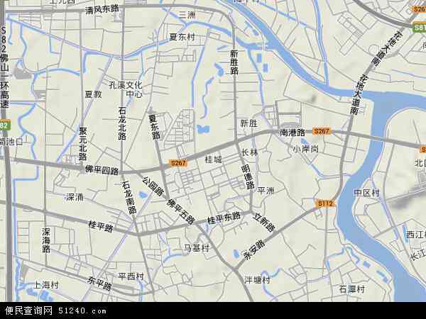 桂城地图 - 桂城卫星地图 - 桂城高清航拍地图 -