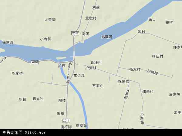 中国安徽省马鞍山市当涂县护河镇地图(卫星地图)图片