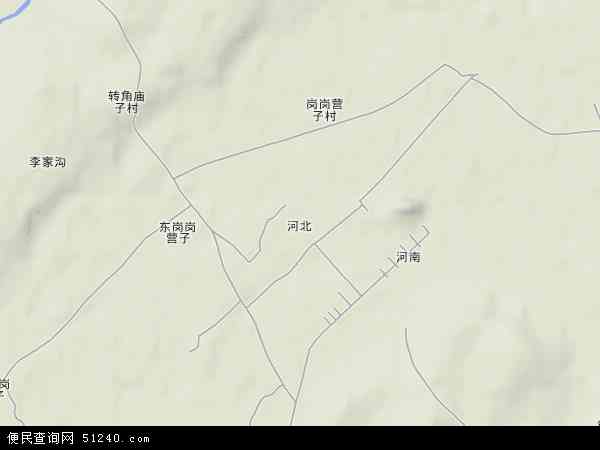 中国辽宁省阜新市海州区河北地图(卫星地图)图片