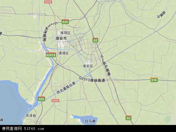 江苏省淮安市淮安区地图(地图)