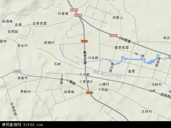 安徽省安庆市大观区集贤路地图(地图)