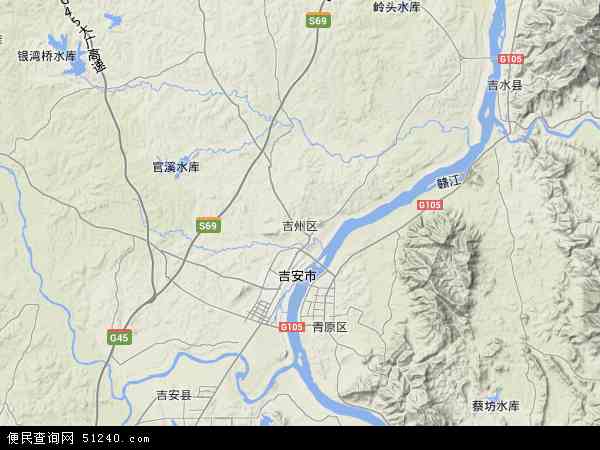 江西省吉安市吉州区地图(地图)