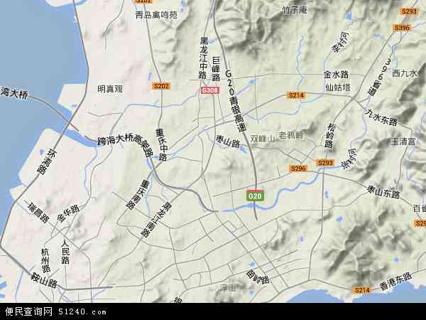 中国山东省青岛市李沧区地图(卫星地图)图片