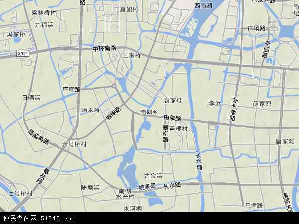 中国浙江省嘉兴市南湖区南湖地图(卫星地图)图片