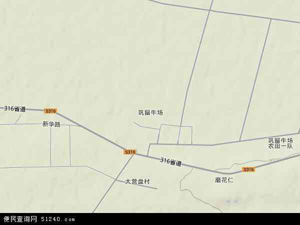 中国新疆维吾尔自治区伊犁哈萨克自治州巩留县牛场地图(卫星地图)图片