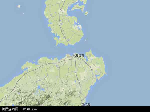 中国海南省省直辖县级行政区划琼海市地图(卫星地图)图片