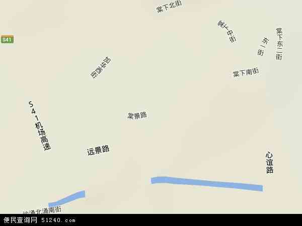 中国广东省广州市白云区棠景地图(卫星地图)