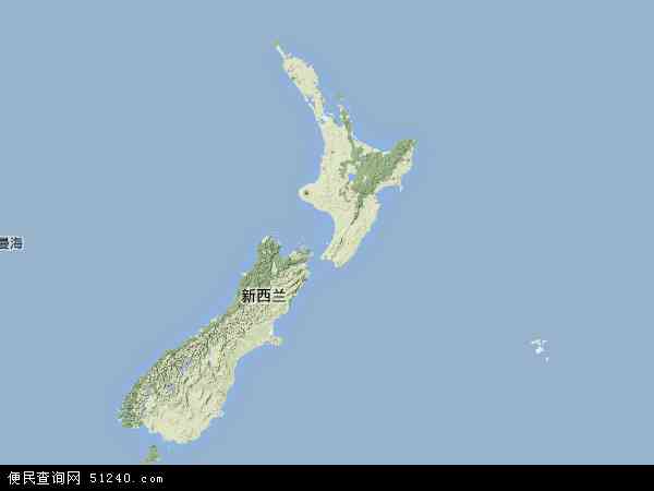 新西兰地图 - 新西兰卫星地图 - 新西兰高清航拍