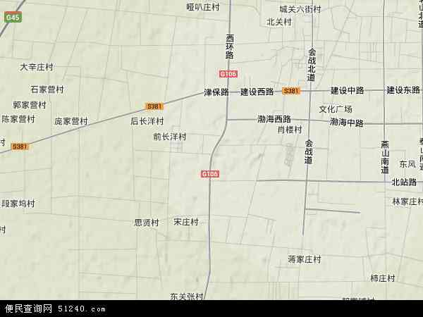 中国河北省沧州市任丘市西环路地图(卫星地图)图片