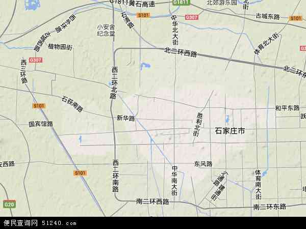 河北省石家庄市新华区地图(地图)