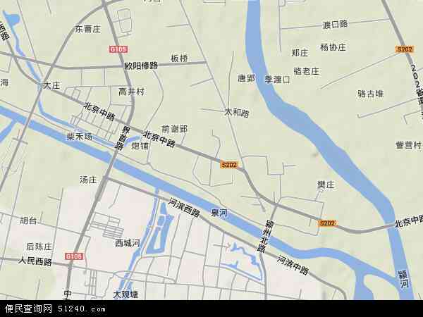 安徽省阜阳市颍泉区中市地图(地图)