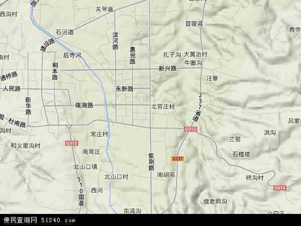 中国河南省郑州市巩义市紫荆路地图(卫星地图)