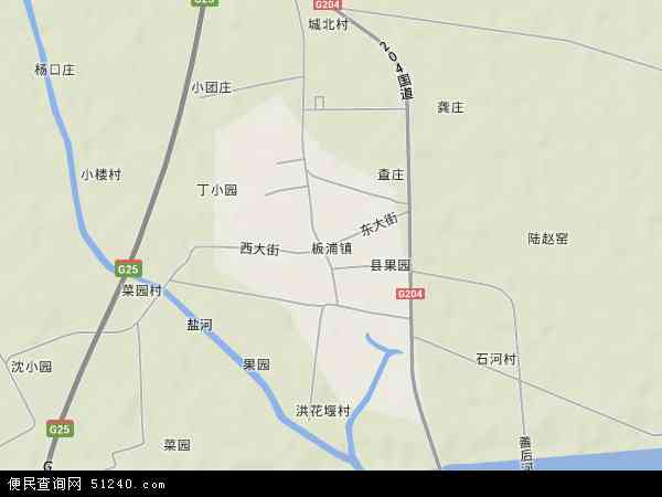 中国江苏省连云港市海州区板浦镇地图(卫星地图)图片
