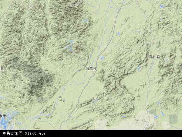 博白县卫星地图
