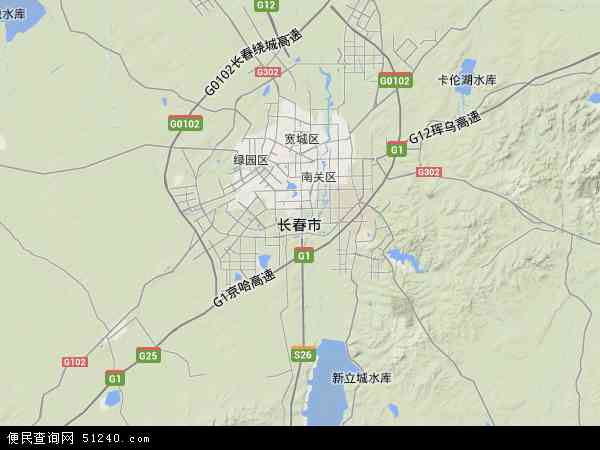 长春市北斗卫星地图2015图片