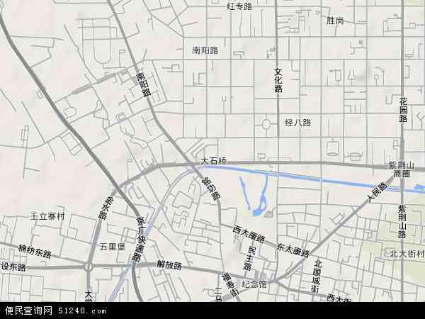 中国河南省郑州市金水区大石桥地图(卫星地图