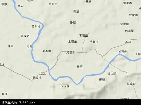 中国安徽省安庆市宿松县河塌乡地图(卫星地图)图片