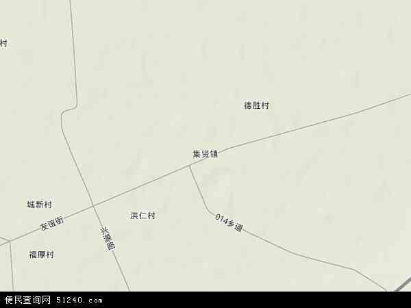 黑龙江省双鸭山市四方台区集贤地图(地图)